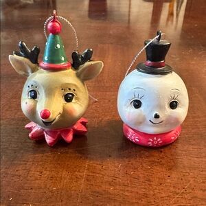 Vintage Style Look Johanna Parker Christmas Tree Ornaments Retro Mid Century Fee